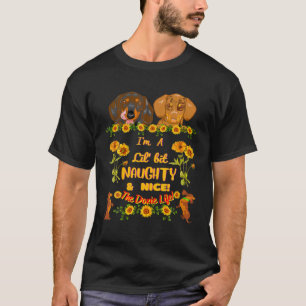 BEST DACHSHUND FUNNY WIENER DOG LOVER NAUGHTY AND T-Shirt