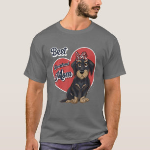 Best Dachshund Mum Cute Wire Haired Dogs T-Shirt