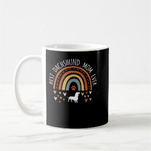 Best Dachshund Mum Ever Rainbow Gifts Doxie Lover  Coffee Mug