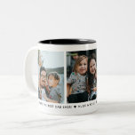 Best Dad 3-Photo Collage & Custom Message Simple Two-Tone Coffee Mug<br><div class="desc">Celebrate the amazing dad in your life with this personalised photo mug, a perfect blend of functionality and heartfelt sentiment. This custom mug features three cherished photos that capture precious moments and create a beautiful collage around the mug. The design is completed with your custom message. The 3 photos allow...</div>