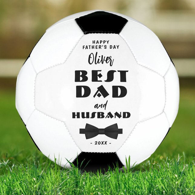Best Dad and Husband Black Tie Elegant  Football (Creator Uploaded)