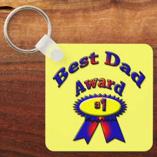 Best Dad Award # 1 Father Key Ring