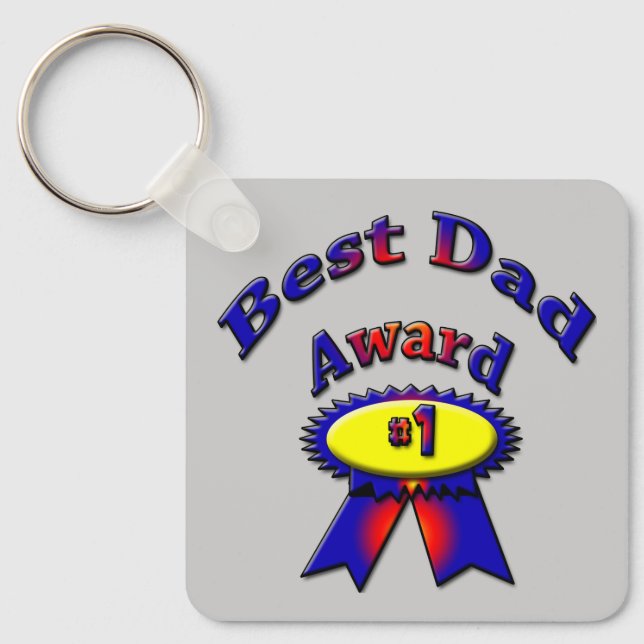 Best Dad Award Key Ring (Front)
