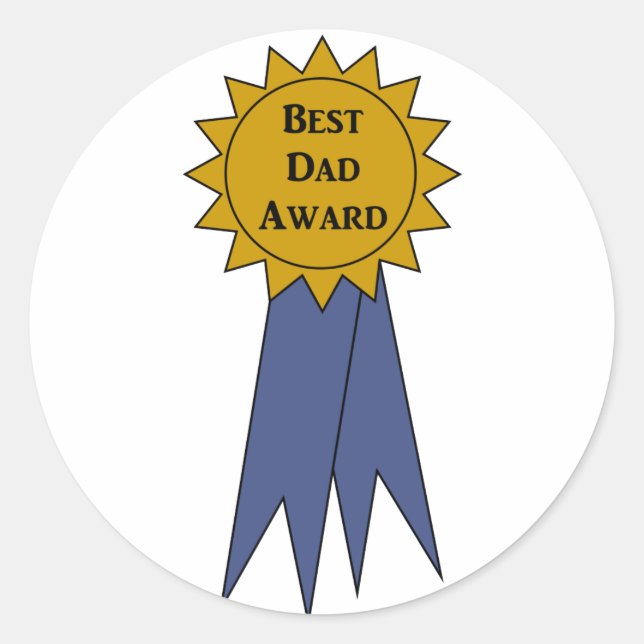 Best Dad Award Stickers (Front)