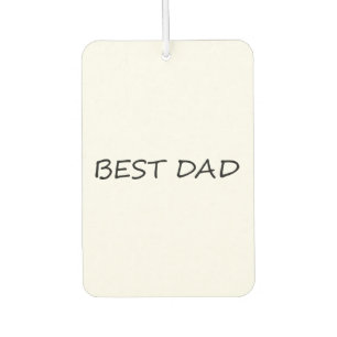 Best Dad black and white minimalist modern Car Air Freshener