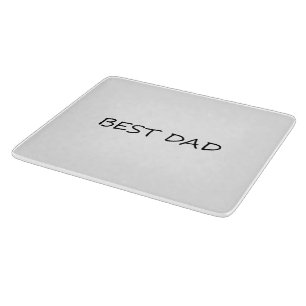 Best Dad black and white minimalist modern Cutting Board