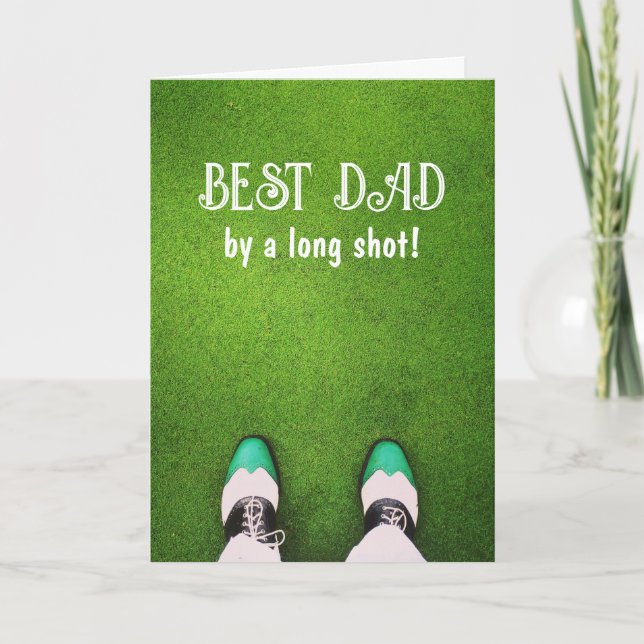 Best Dad by a Long Shot Card (Front)