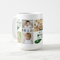 BEST DAD BY PAR 7 Photo Collage Golfer