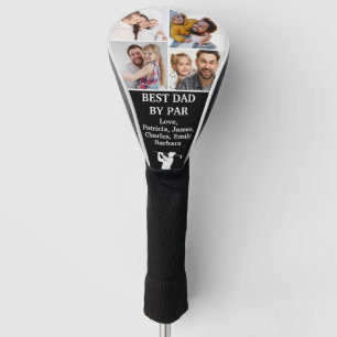 Best Dad by Par Custom 4 Photo Father's day  Golf Head Cover