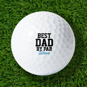 Best Dad By Par Custom Name Golf Balls