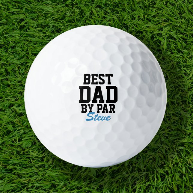 Best Dad By Par Custom Name Golf Balls (Creator Uploaded)