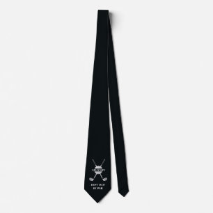 Best Dad By Par Custom Name Golf  Tie