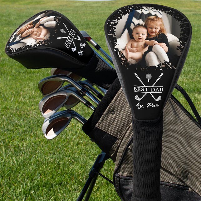 Best Dad by Par Custom Photo Father's Day Golf Head Cover (Creator Uploaded)