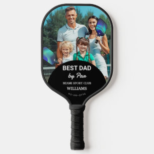 Best DAD By Par Custom Photo Father's Day Pickleball Paddle