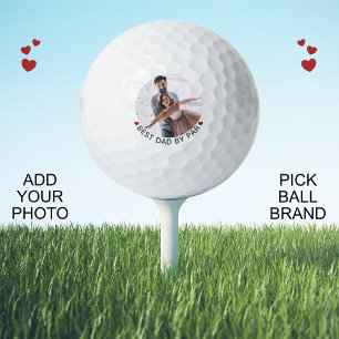 Best Dad By Par Custom Photo Golf Balls