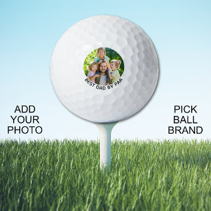 Best Dad By Par Custom Photo Golf Balls