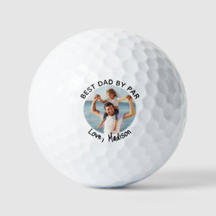 Best Dad By Par Custom Photo Golf Balls