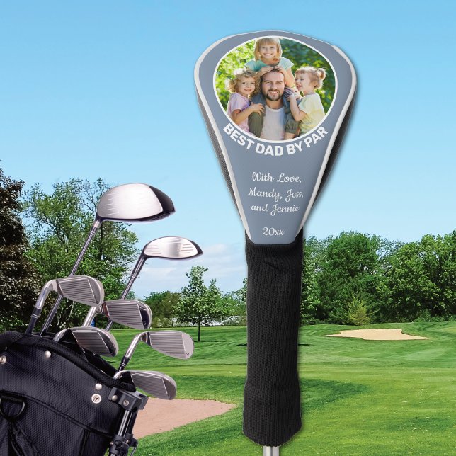 Best Dad By Par Custom Photo Golf Head Cover (Creator Uploaded)