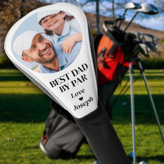 Best Dad By Par Custom Photo Golf Lover Gift Head Cover