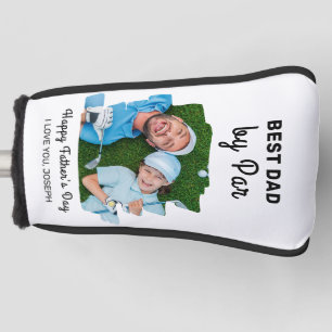 Best Dad By Par Custom Photo Happy Father's Day  Golf Head Cover