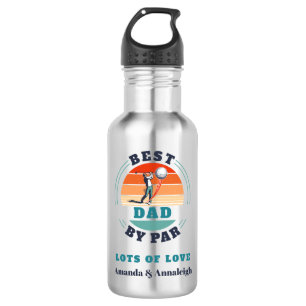 Best Dad By Par Custom Retro From Daughters Golf 532 Ml Water Bottle