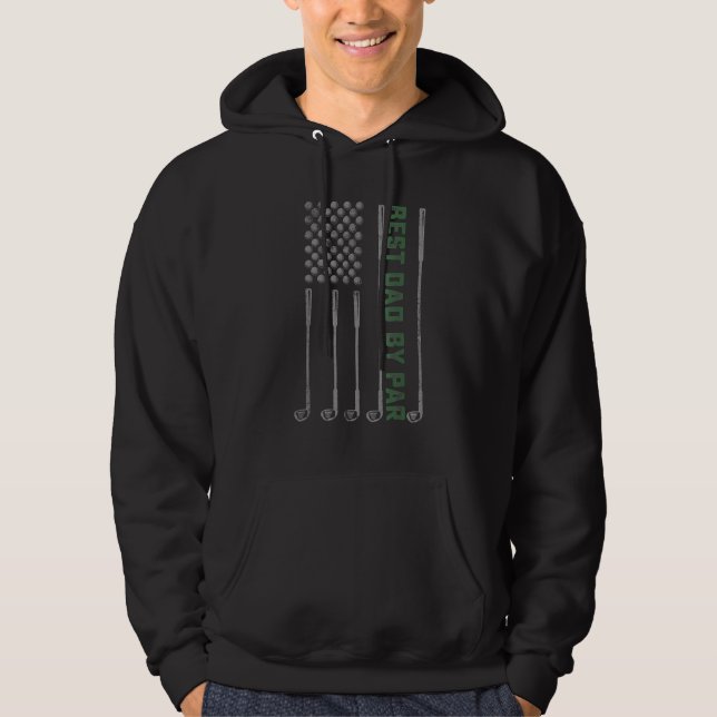 Best Dad By Par Daddy  Golf  Golfer Father s Day 1 Hoodie (Front)