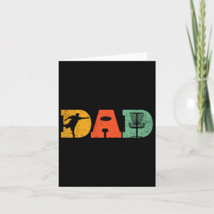 Best Dad By Par Disc Golf Dad Flying Disc Golfers Card