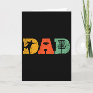 Best Dad By Par Disc Golf Dad Flying Disc Golfers Card