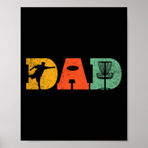 Best Dad By Par Disc Golf Dad Flying Disc Golfers  Poster