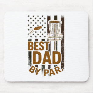 Best Dad By Par - Disc Golf Funny Camo Mouse Mat