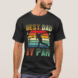 Best Dad By Par Disc Golf  Golfer Golfing Frisbee T-Shirt