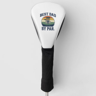 Best Dad By Par Disc Golf Vintage Sunset Design_1 Head Cover