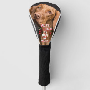 Best Dad By Par Dog Photo Golf Head Cover
