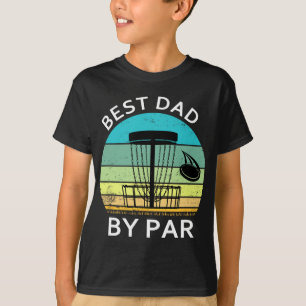 Best Dad By Par Father's Day Disc Golf Grandad Fun T-Shirt