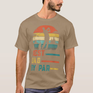 Best Dad By Par Father's Day Gift Daddy Golf Lover T-Shirt