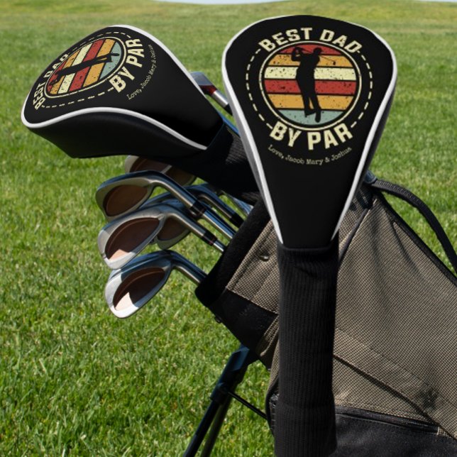 Best Dad by Par Father's Day Golf Head Cover (Creator Uploaded)
