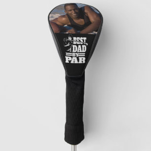Best Dad by Par Father's Day golfing silhouette Golf Head Cover
