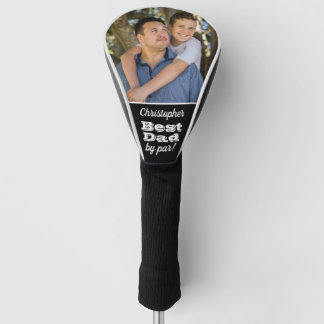 Best Dad by Par Fathers Day Name and Custom Photo  Golf Head Cover