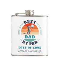 Best Dad By Par From Daughters Custom Retro Golf