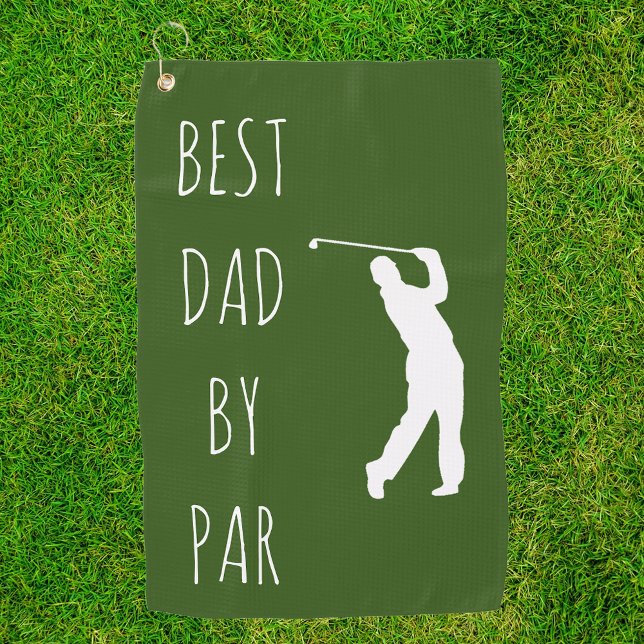 Best Dad by Par Funny Golf Golfing Towel (Creator Uploaded)