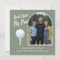 Best Dad By Par | Funny Golf Photo Father's Day