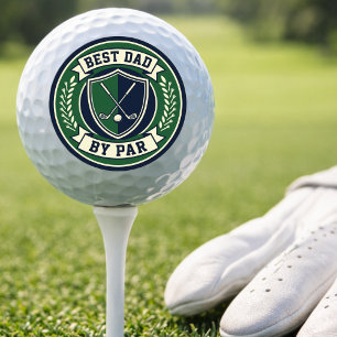 Best Dad by Par Golf Ball Funny Golf Gift for Dad