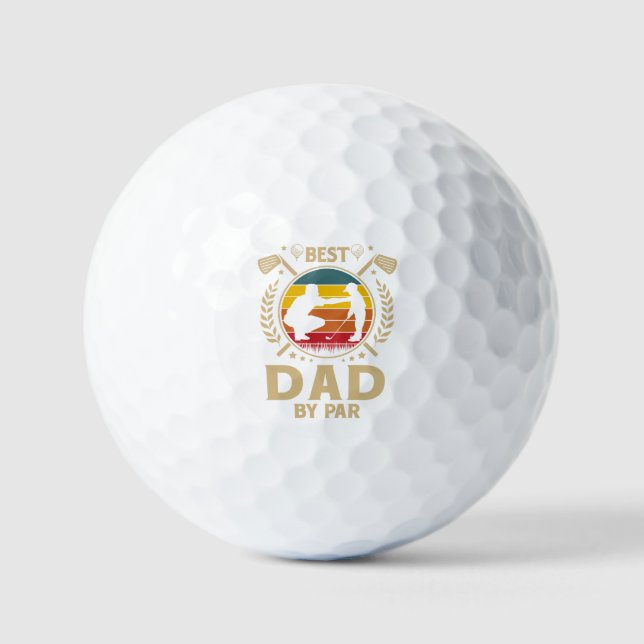 Best DAD By Par Golf Balls (Front)