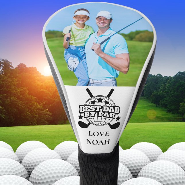 Best Dad By Par Golf Custom Photo Father's Day  Head Cover (Creator Uploaded)