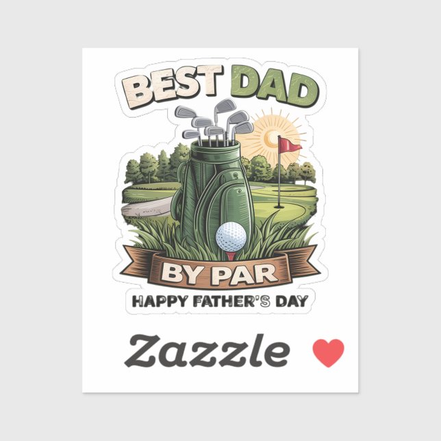 Best Dad By Par Golf Dad Funny (Sheet)
