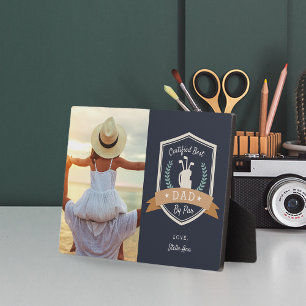 Best Dad By Par   Golf Dad Photo Plaque