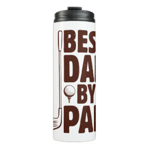 Best Dad By Par Golf Dad Thermal Tumbler