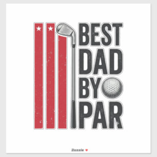 Best Dad By Par Golf Dad Vintage Design_1