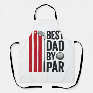 Best Dad By Par Golf Dad Vintage Design_1 Apron