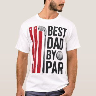 Best Dad By Par Golf Dad Vintage Design_1 T-Shirt